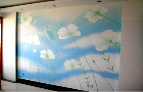 鹰潭画墙绘怎么画好白云的蓬松感？