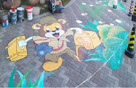 鹰潭夏季画地面彩绘会遇到的问题