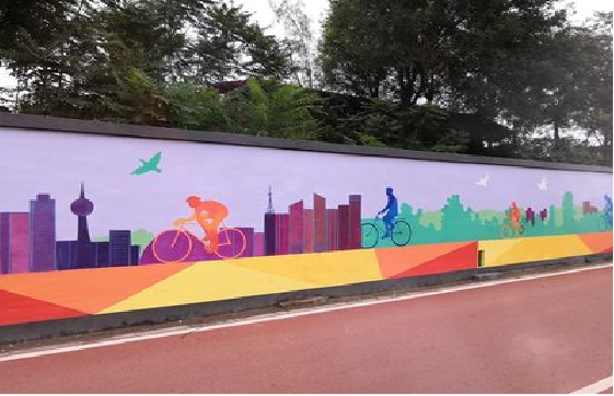 鹰潭墙体彩绘-围墙