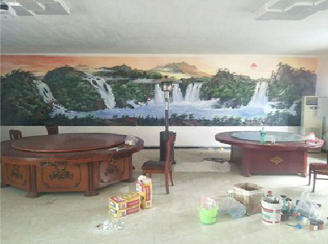 鹰潭墙绘-写实风景