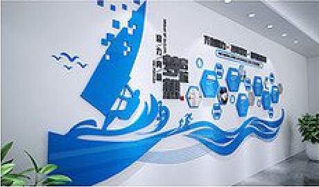 鹰潭海浪主题文化墙如何设计？