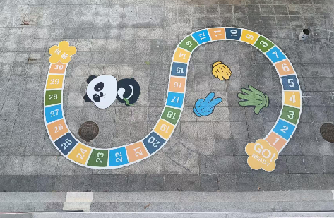 鹰潭地面游戏彩绘