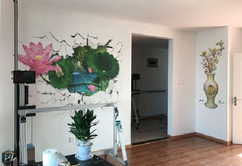 鹰潭墙体彩绘相比墙纸的优势。